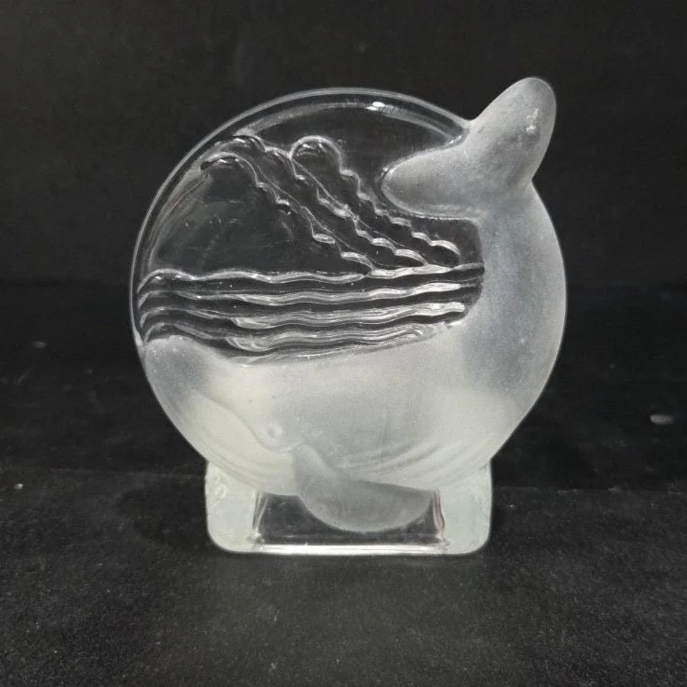 Partylite Orca Whale Tea Light Candle Holder, Frosted Glass Votive, Replacement - Picture 2 of 9